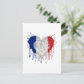 Carte Postale Drapeau de la France que j'aime (Debout devant)