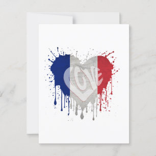 Carte Postale Drapeau de la France que j'aime