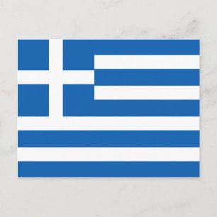 Carte Postale Drapeau de la Grèce Drapeau grec