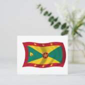 Carte Postale Drapeau de la Grenade (Debout devant)