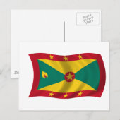 Carte Postale Drapeau de la Grenade (Devant / Derrière)