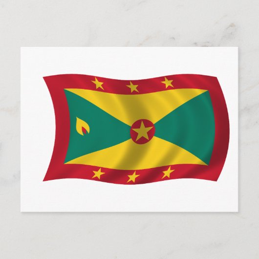 Carte Postale Drapeau de la Grenade (Devant)