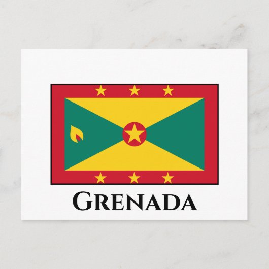 Carte Postale Drapeau de la Grenade (Devant)