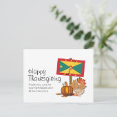 Carte Postale Drapeau de la Grenade | ACTION DE GRÂCE GRENADEENN (Debout devant)