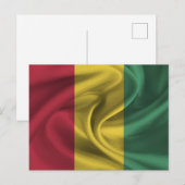 Carte Postale Drapeau de la Guinée (Devant / Derrière)