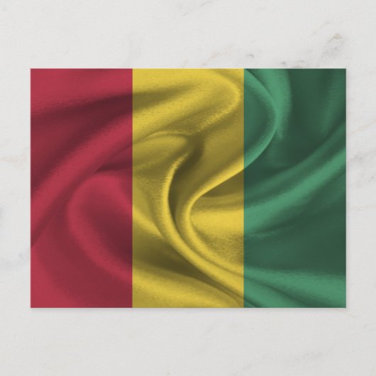 Carte Postale Drapeau de la Guinée (Devant)