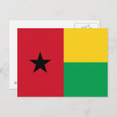 Carte Postale Drapeau de la Guinée-Bissau (Devant / Derrière)