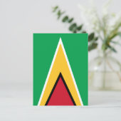 Carte Postale Drapeau de la Guyane (Debout devant)
