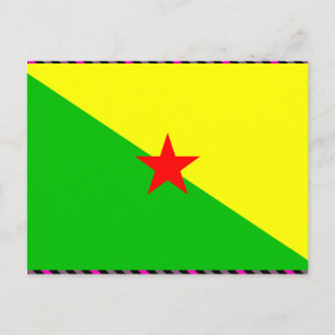Carte Postale Drapeau de la Guyane
