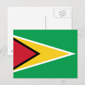 Carte Postale Drapeau de la Guyane (Devant / Derrière)