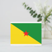 Carte Postale Drapeau de la Guyane (Debout devant)
