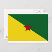 Carte Postale Drapeau de la Guyane (Devant / Derrière)