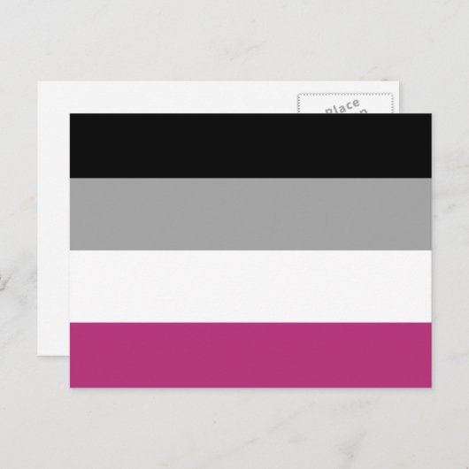 Carte Postale Drapeau de la Gynephilia Pride (Devant / Derrière)