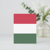 Carte Postale drapeau de la Hongrie (Debout devant)