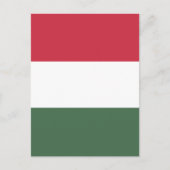 Carte Postale drapeau de la Hongrie (Devant)