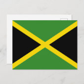 Carte Postale Drapeau de la Jamaïque (Devant / Derrière)