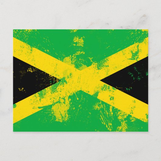 Carte Postale Drapeau de la Jamaïque (Devant)