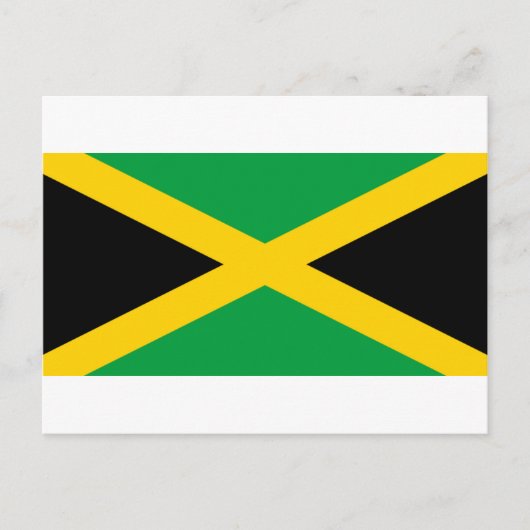 Carte Postale Drapeau de la Jamaïque (Devant)