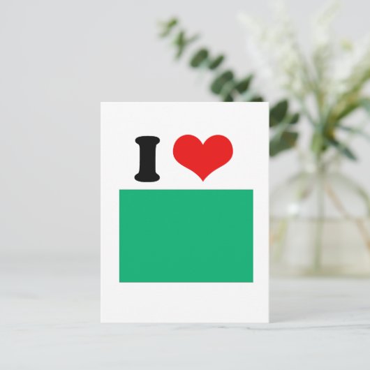 Carte Postale Drapeau de la Libye (Debout devant)