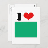 Carte Postale Drapeau de la Libye (Devant / Derrière)