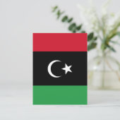 Carte Postale Drapeau de la Libye (Debout devant)