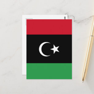 Carte Postale Drapeau de la Libye