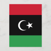 Carte Postale Drapeau de la Libye (Devant)