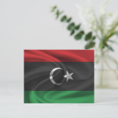 Carte Postale Drapeau de la Libye (Debout devant)