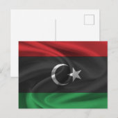 Carte Postale Drapeau de la Libye (Devant / Derrière)