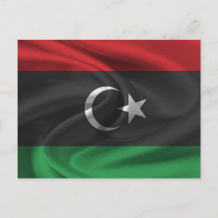 Carte Postale Drapeau de la Libye