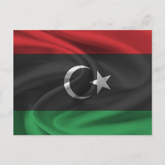 Carte Postale Drapeau de la Libye (Devant)
