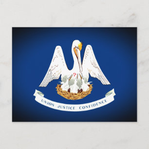 Carte Postale Drapeau de la Louisiane