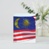 Carte Postale drapeau de la malaisie (Debout devant)