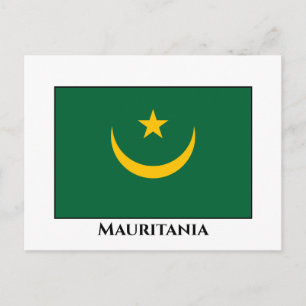 Carte Postale Drapeau de la Mauritanie