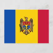 Carte Postale Drapeau de la Moldavie (Devant)