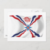 Carte postale Drapeau De La Nation Assyrie (Devant / Derrière)