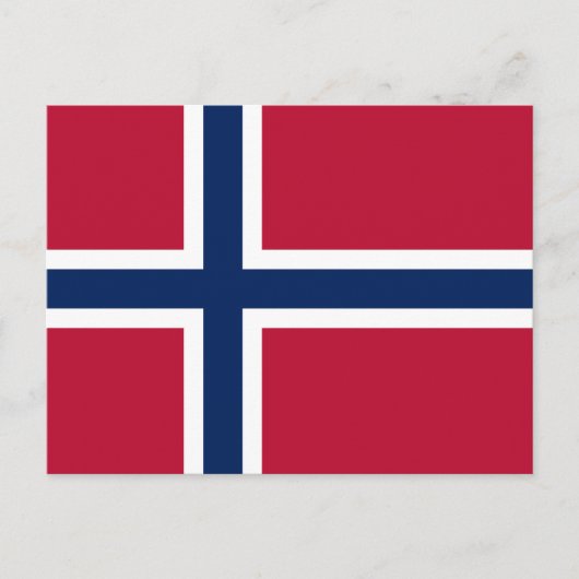 Carte Postale Drapeau de la Norvège (Devant)
