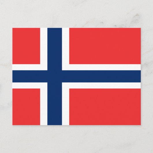 Carte Postale Drapeau de la Norvège (Devant)