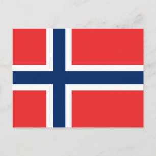 Carte Postale Drapeau de la Norvège