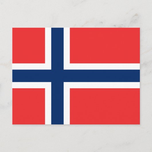 Carte Postale Drapeau de la Norvège (Devant)