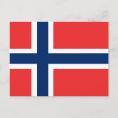 Carte Postale Drapeau de la Norvège (Devant)