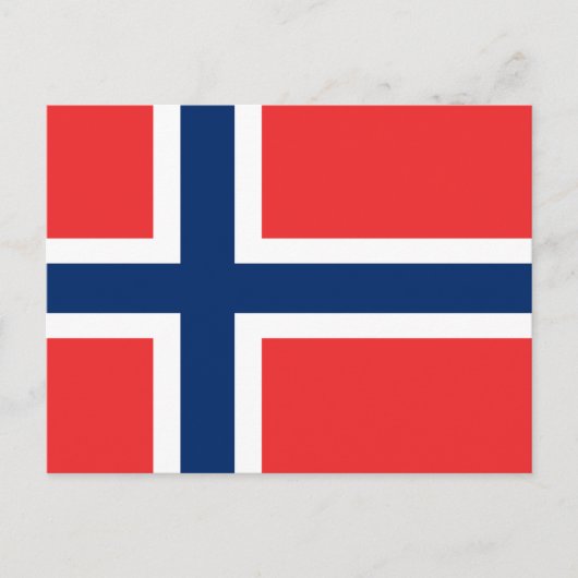 Carte Postale Drapeau de la Norvège (Devant)