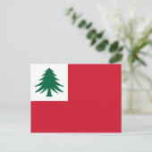 Carte Postale Drapeau de la Nouvelle-Angleterre (Debout devant)