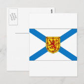 Carte Postale Drapeau de la Nouvelle-Écosse (Devant / Derrière)