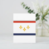 Carte Postale Drapeau de la Nouvelle-Orléans (Debout devant)
