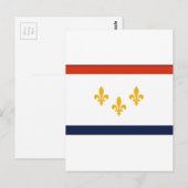 Carte Postale Drapeau de la Nouvelle-Orléans (Devant / Derrière)
