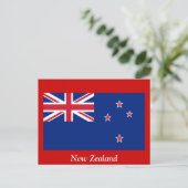 Carte Postale Drapeau de la Nouvelle-Zélande (Debout devant)