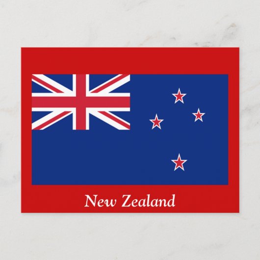 Carte Postale Drapeau de la Nouvelle-Zélande (Devant)