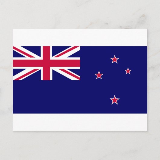 Carte Postale Drapeau de la Nouvelle-Zélande (Devant)