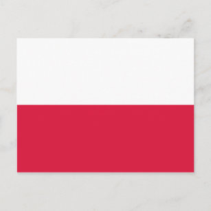 Carte Postale Drapeau de la Pologne